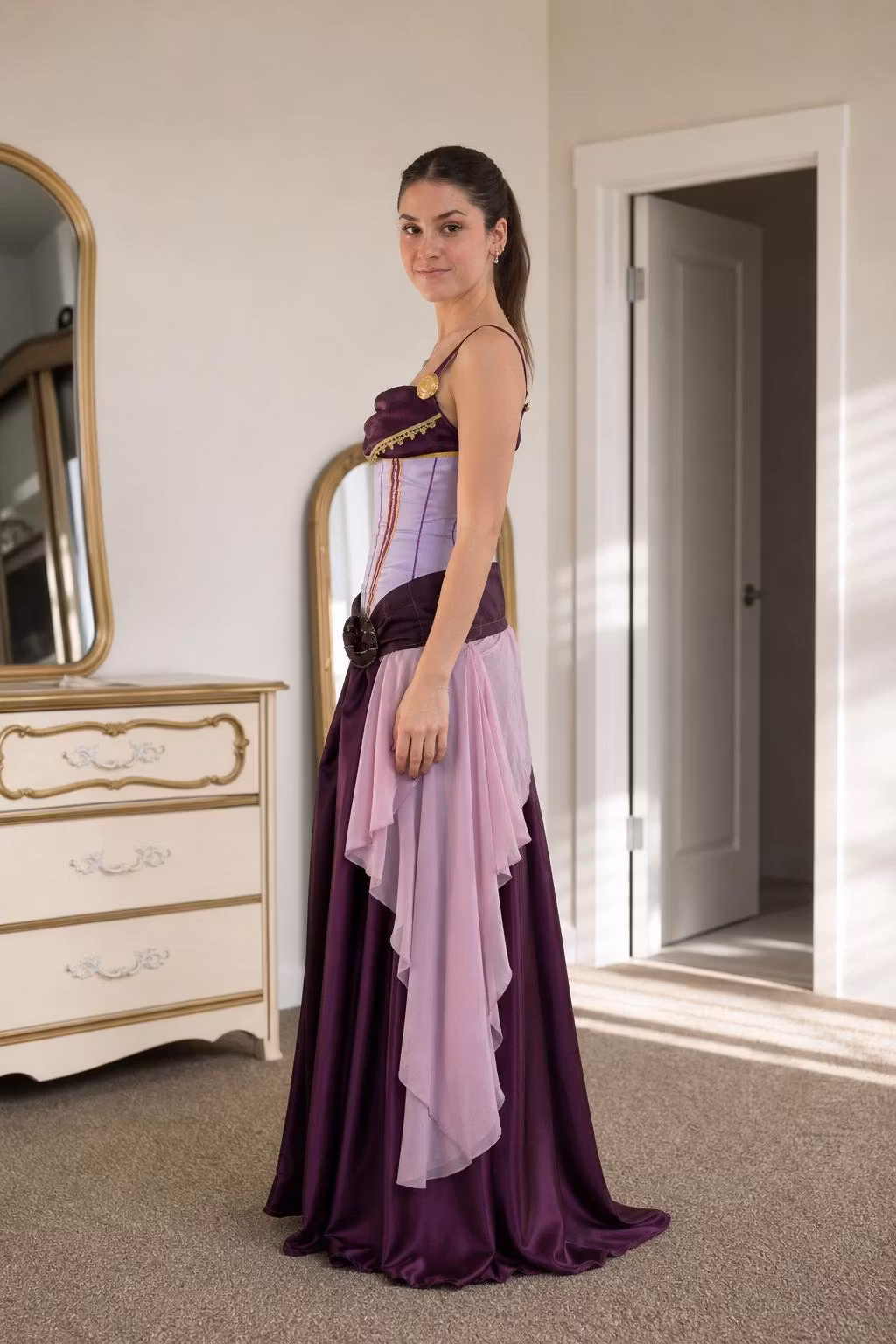Renaissance Medieval Corset Style Long Maxi Dress - ellahollywood